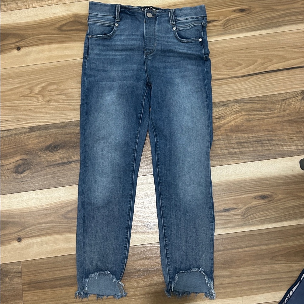 Liverpool Blue Skinny Crop Jeans